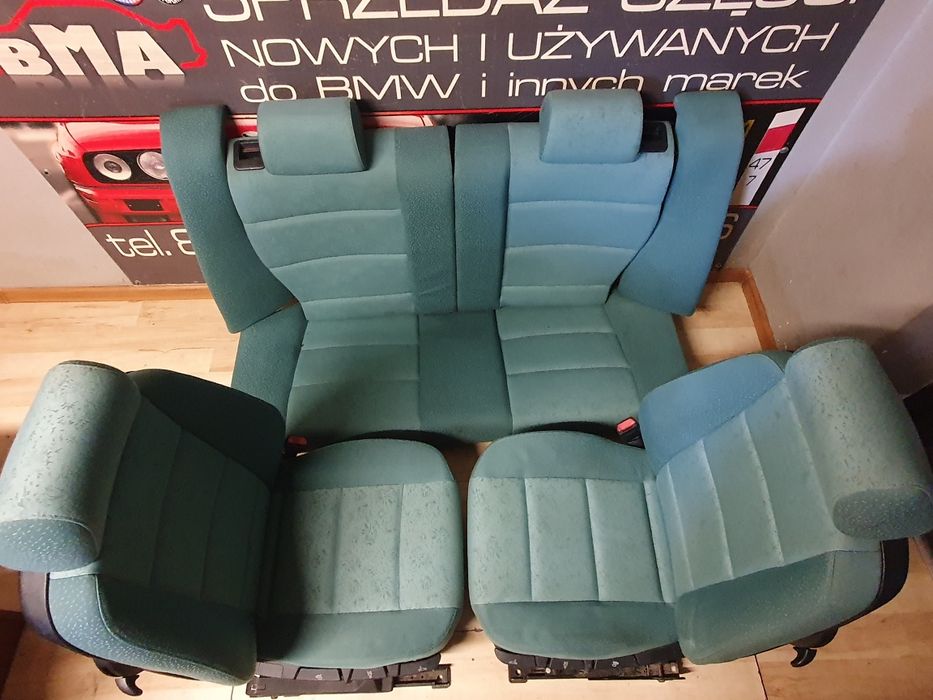 BMW E36 Compact Fotele Kanapa Zielone Polift Tkanina Ammonit/Tuerkis