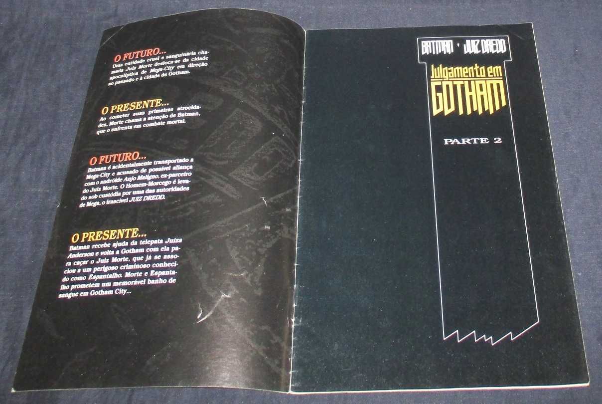 Livros BD Julgamento em Gotham Batman e Juiz Dredd