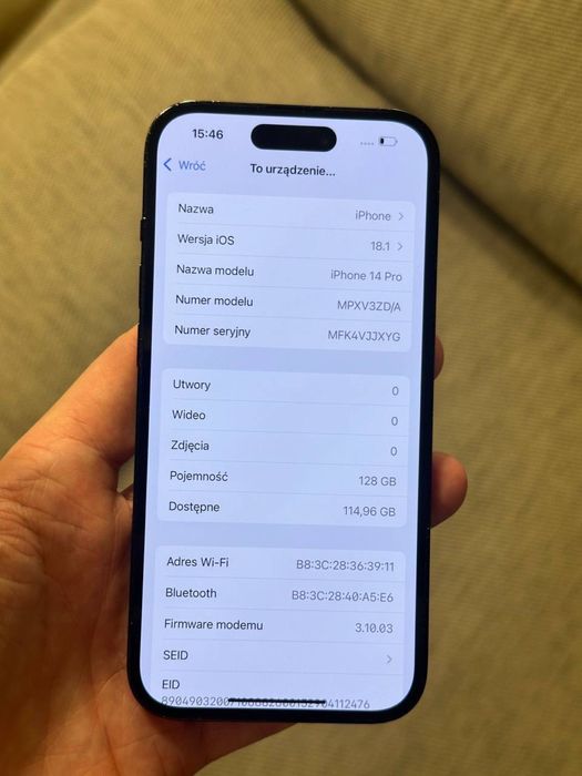 Iphone 14 pro 128 gb
