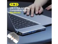 USB Хаб 7 в 2 Vothoon USB3.0/USB-C/HDMI/TF/SD/PD 68W для MacBook Pro