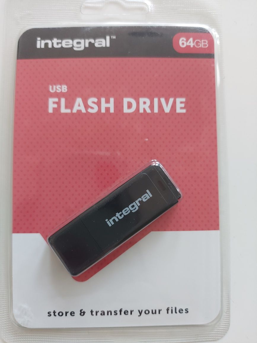 Flash drive pen drive 64 nowy Integral
