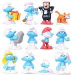 Figurki Smerfy Gargamel Smerfetka Papa Smerf 12 sztuk