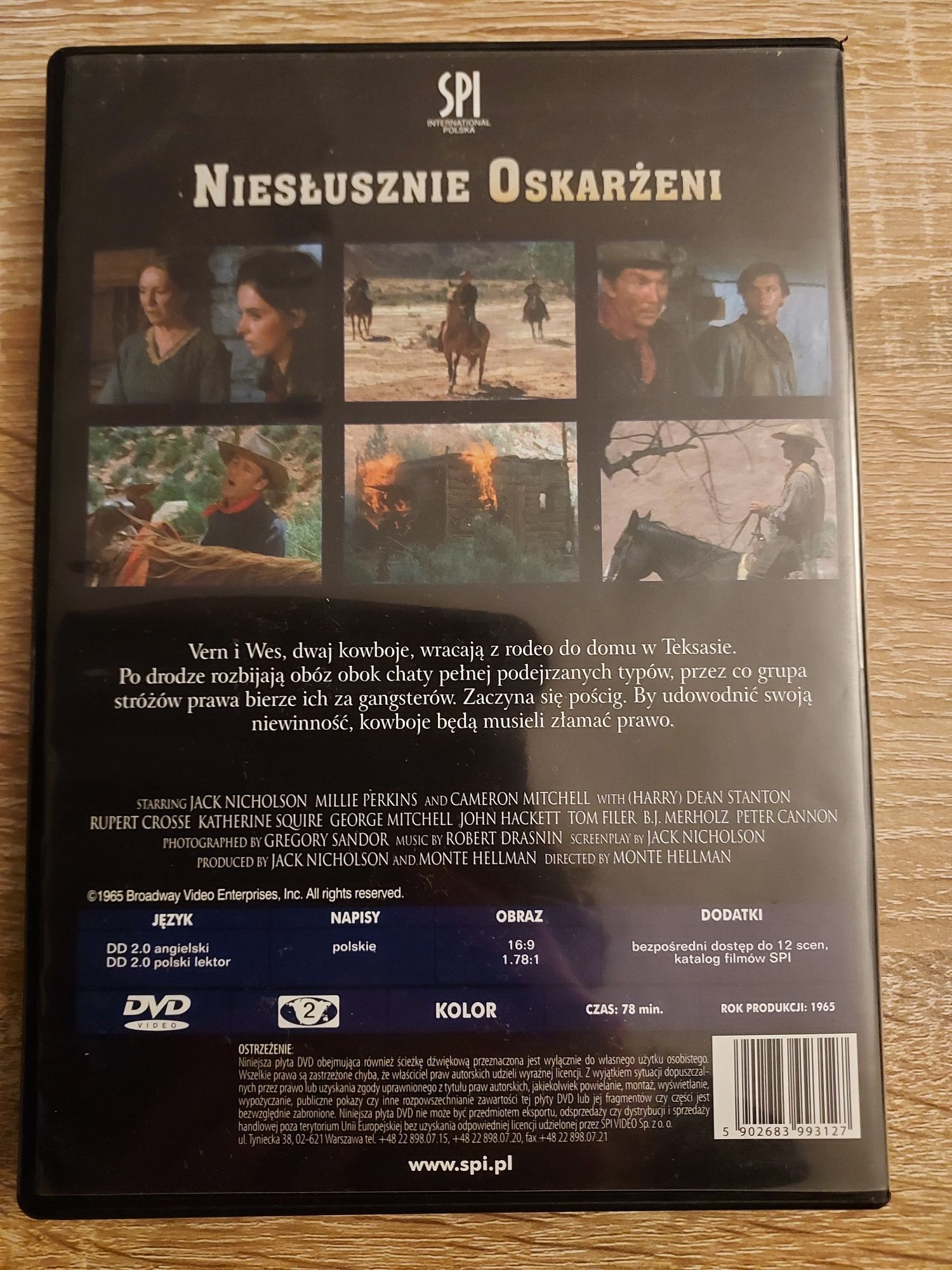 Niesłusznie Oskarżeni- Jack Nicholson- Film Dvd Polski Lektor Unikat