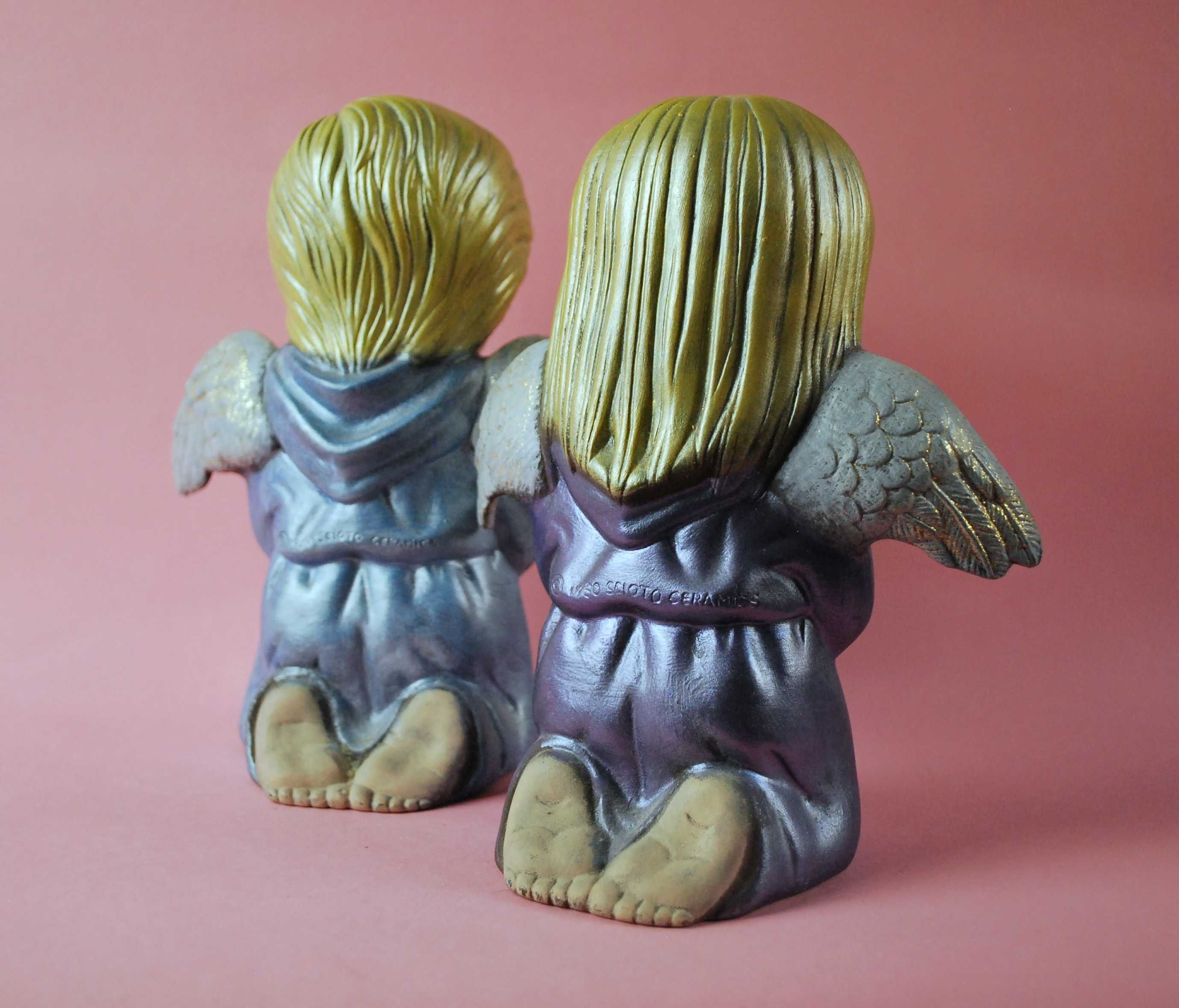 scioto ceramics 1980 aniołki figurki vintage