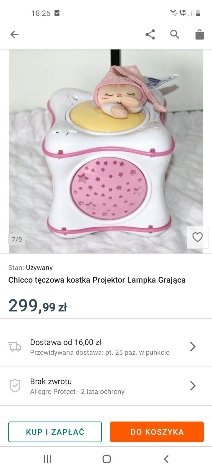Projektor Lampka Pozytywka do snu