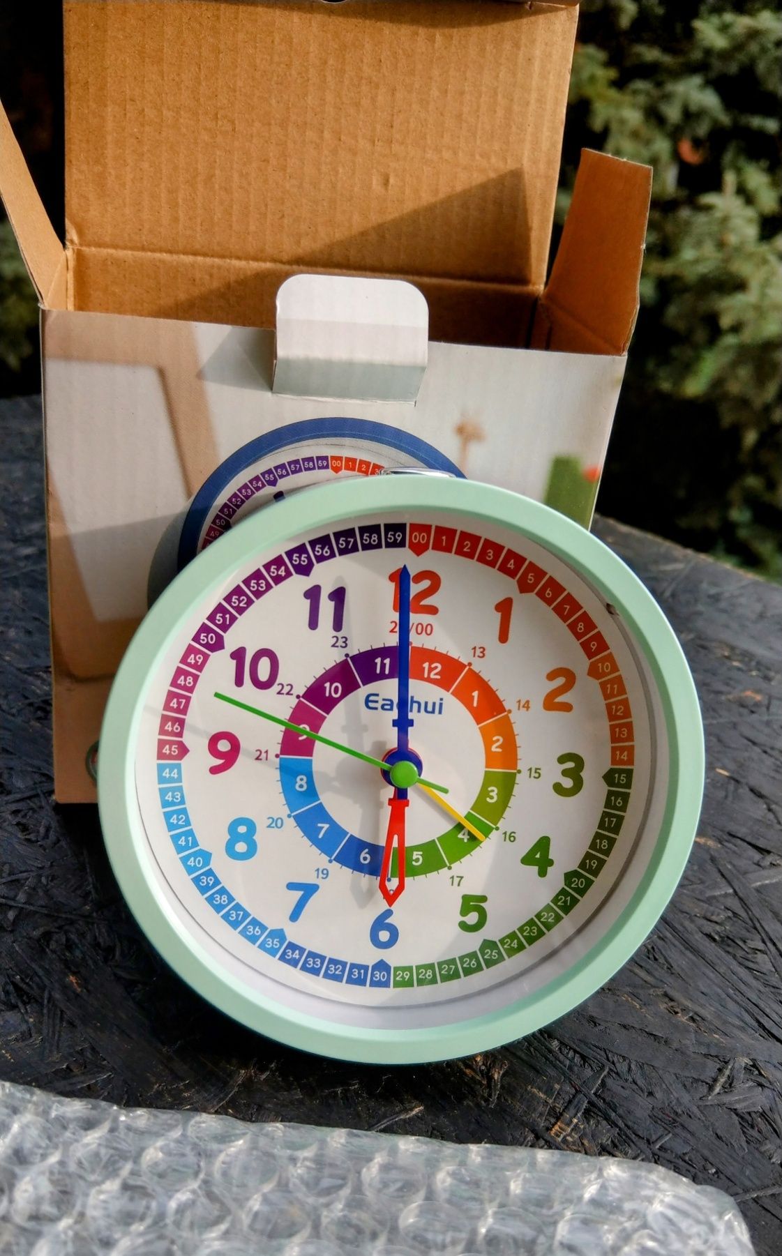 Продам новий дитячий навчальний годинник будильник