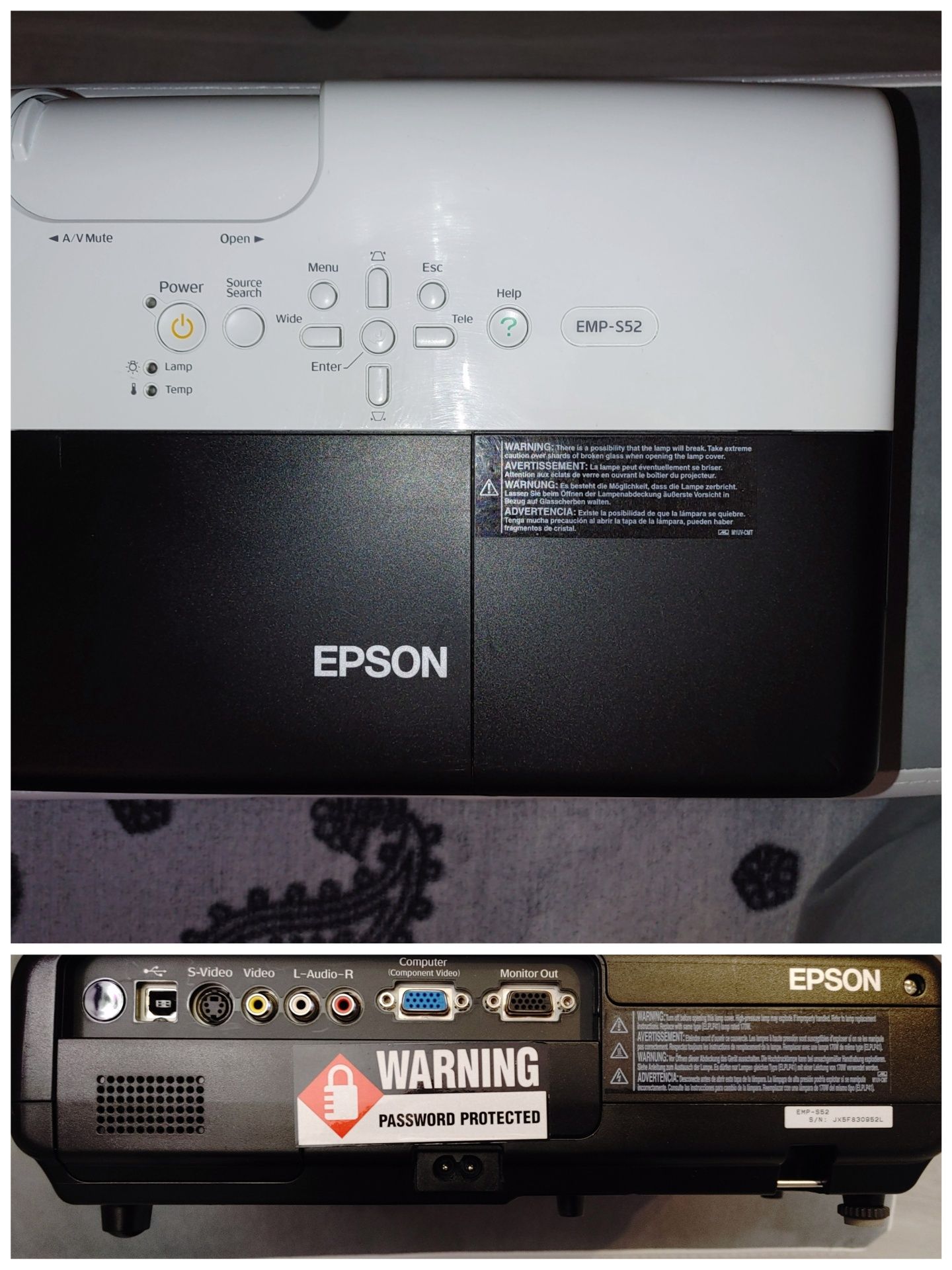 Epson EMP-S52 projektor