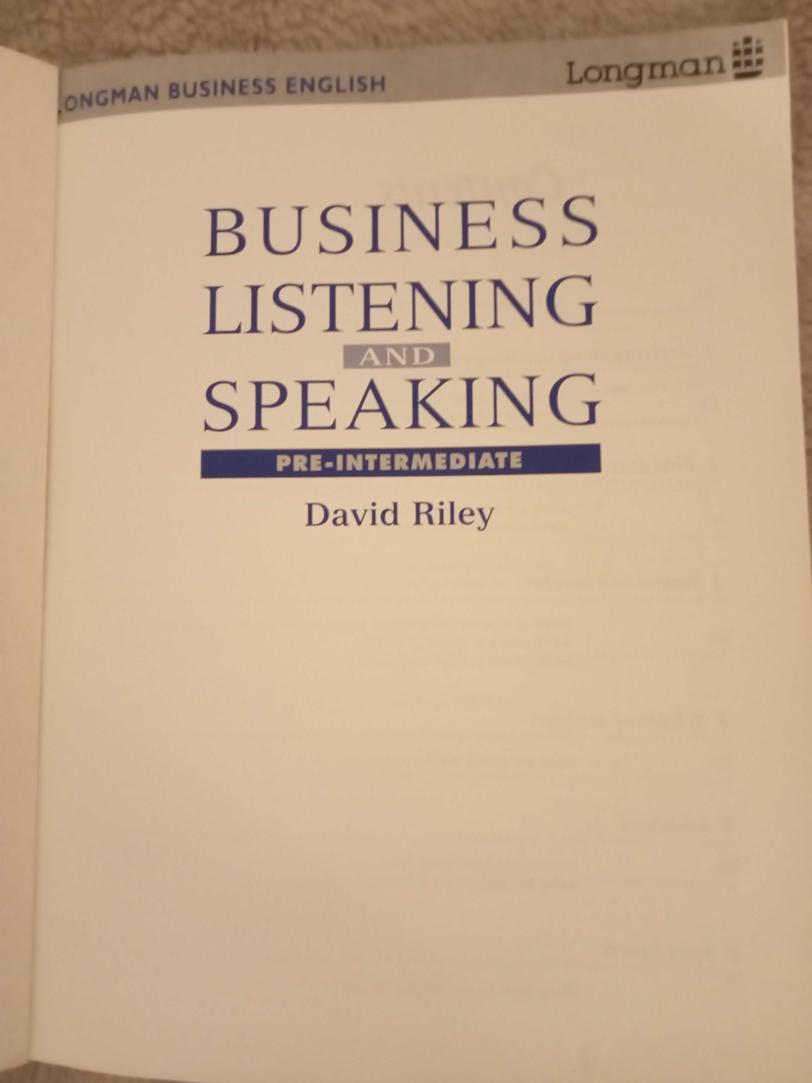 Business Listening and Speaking pre-intermediate D. Relay + 2 kasety