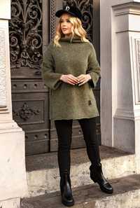 Sweter damski a'la Zara khaki nowość
