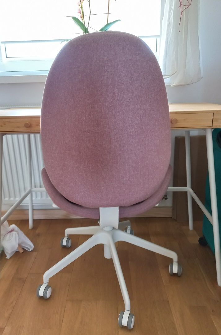 Krzesło do biurka ikea różowe
