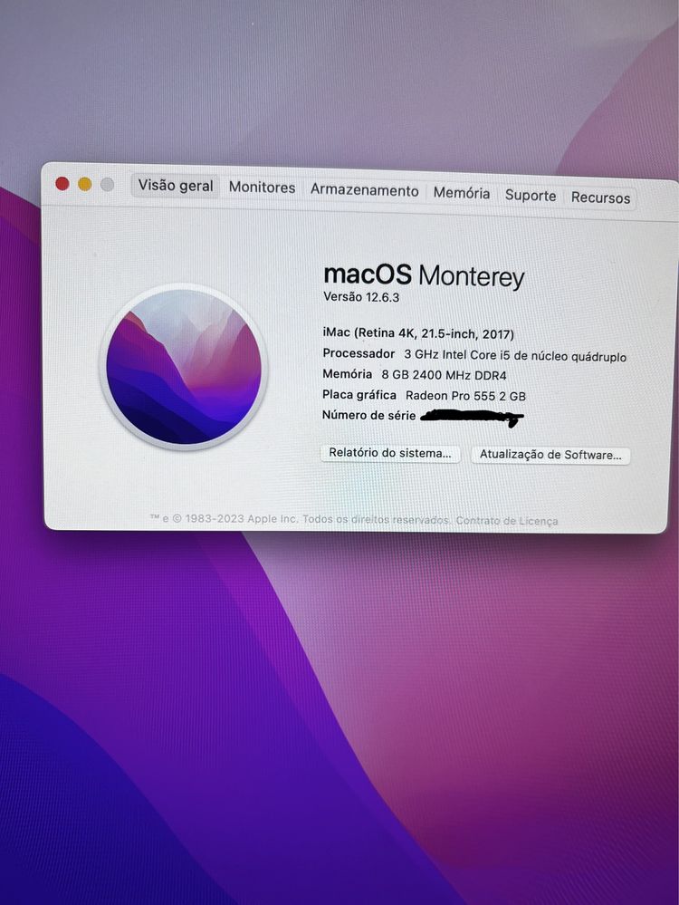 iMac 2017 i5, 8gb mem