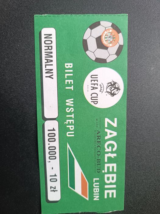 Sprzedam kolekcjonerskie bilety na mecz Zagłębie Lubin