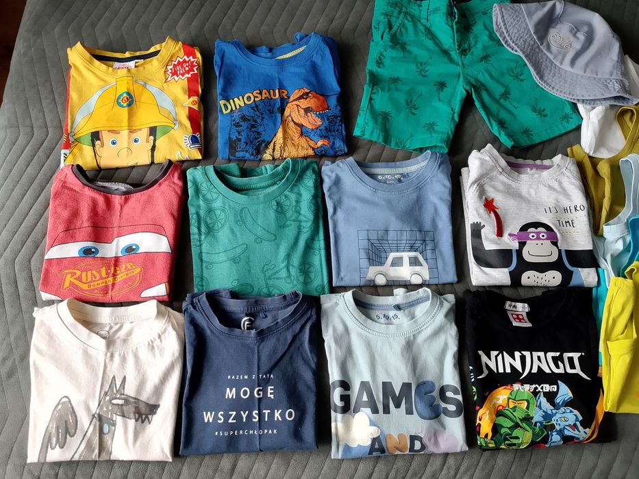 Paka ubrań chłopiec 116 cm t-shirty, bluzki, Ninjago, 5.10.15, Smyk