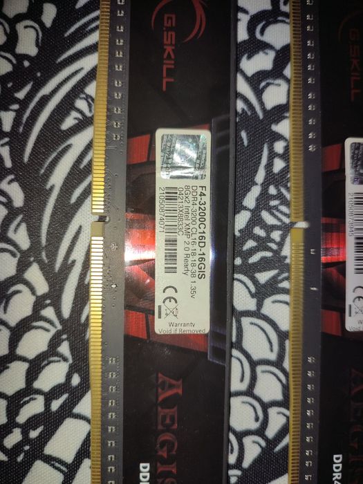 Memória RAM 32GB 4x8GB DDR4 G.Skill Aegis 3200Mhz C16D XMP 2.0 Intel
