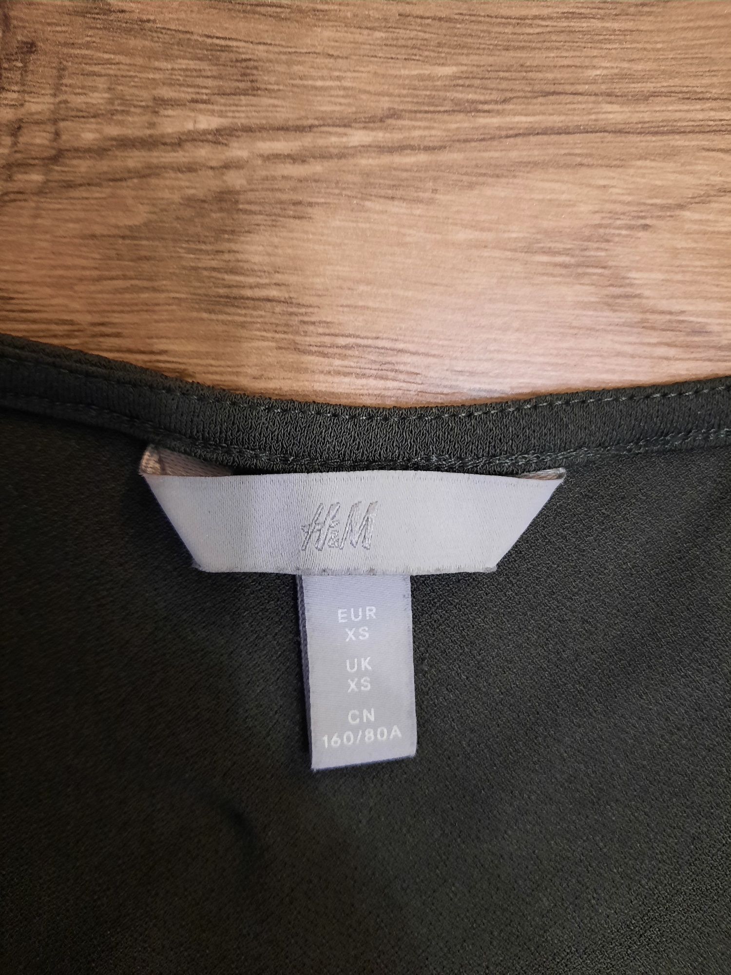 Sukienka khaki, firma H&M, rozmiar 36