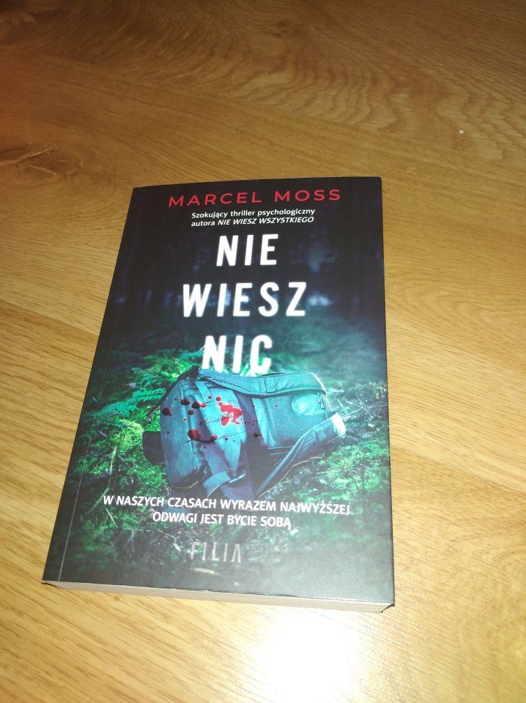 Książka nie wiesz nic Marcel Moss
