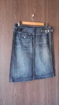 spódniczka jeans spódnica 38 M, marki 7 for all Mankind/ tzw. siódemka