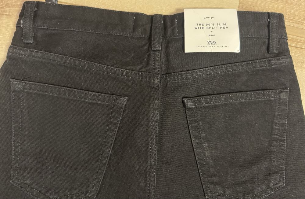 Джинси zara чорного кольору