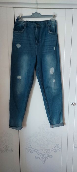 Spodnie jeansowe 170 jasne S/M