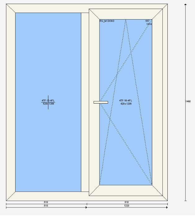 Okno Salamander bluEvolution73 Arte BIEL Fix/RU+mikro 1220x1490