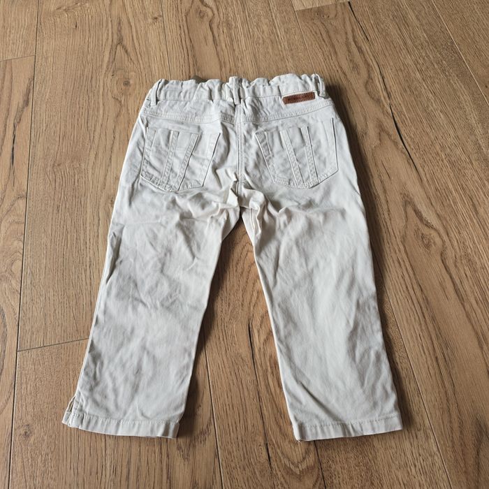 Spodnie burberry materiałowe bawełna cotton 86 92 skinny rurki