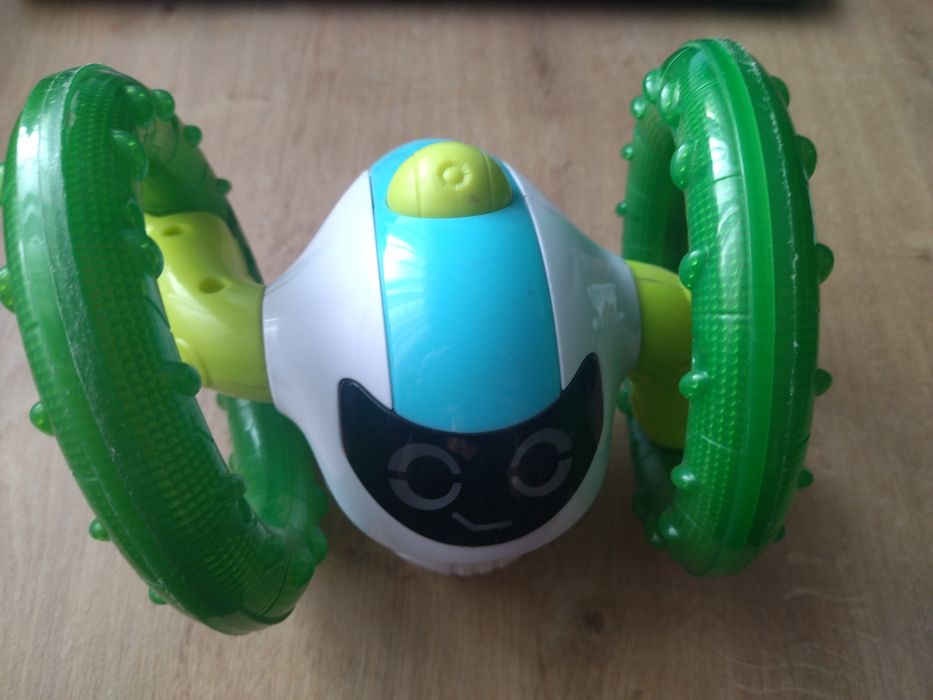 Robot Dumel gra jeździ świeci do nauki raczkowania chodzenia zabawy
