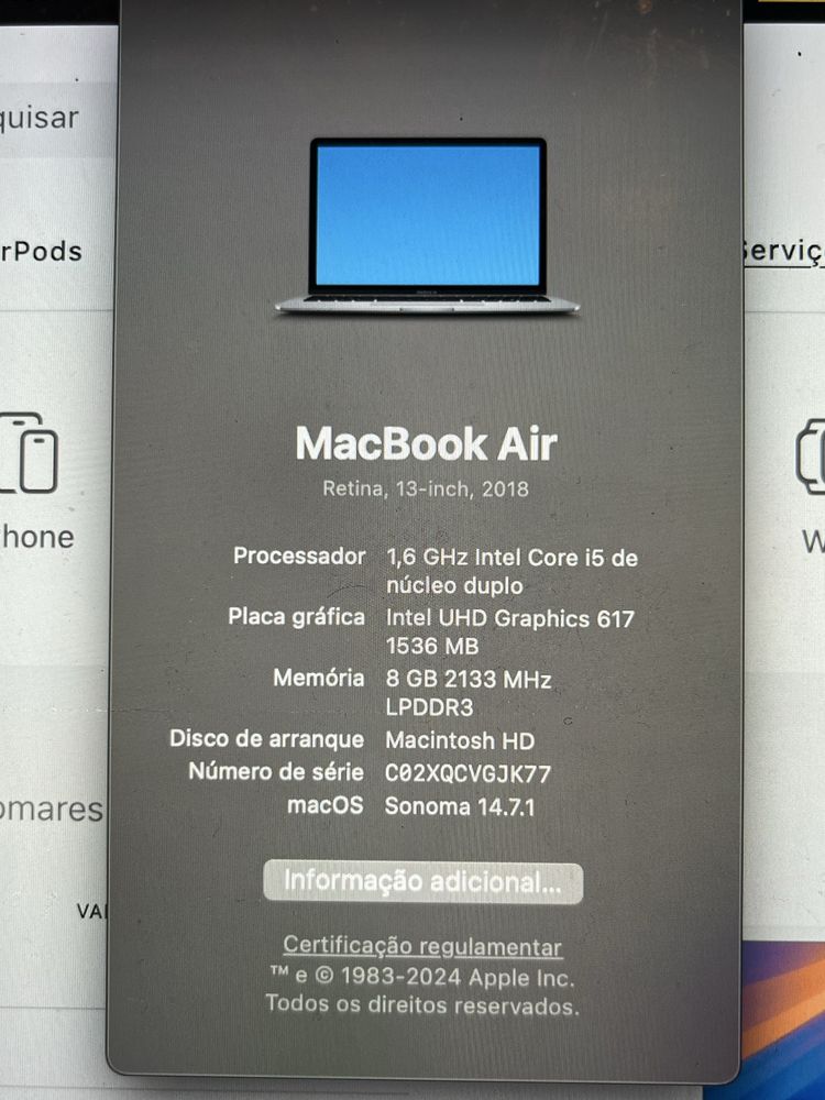 Macbook air 2018