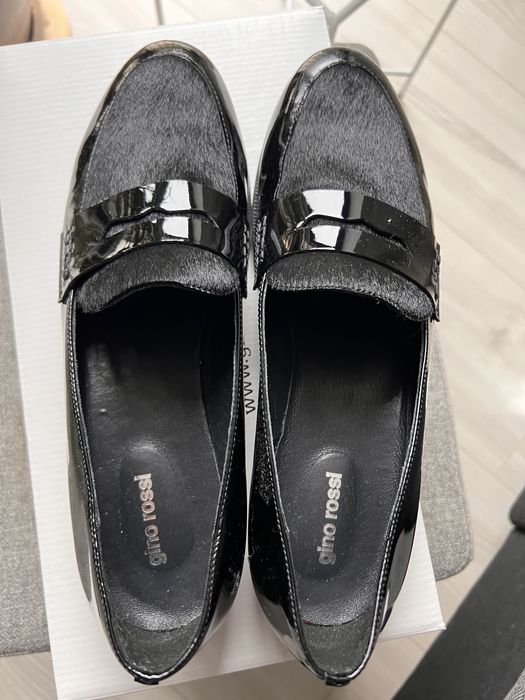 Buty Gino Rossi czarne mokasyny