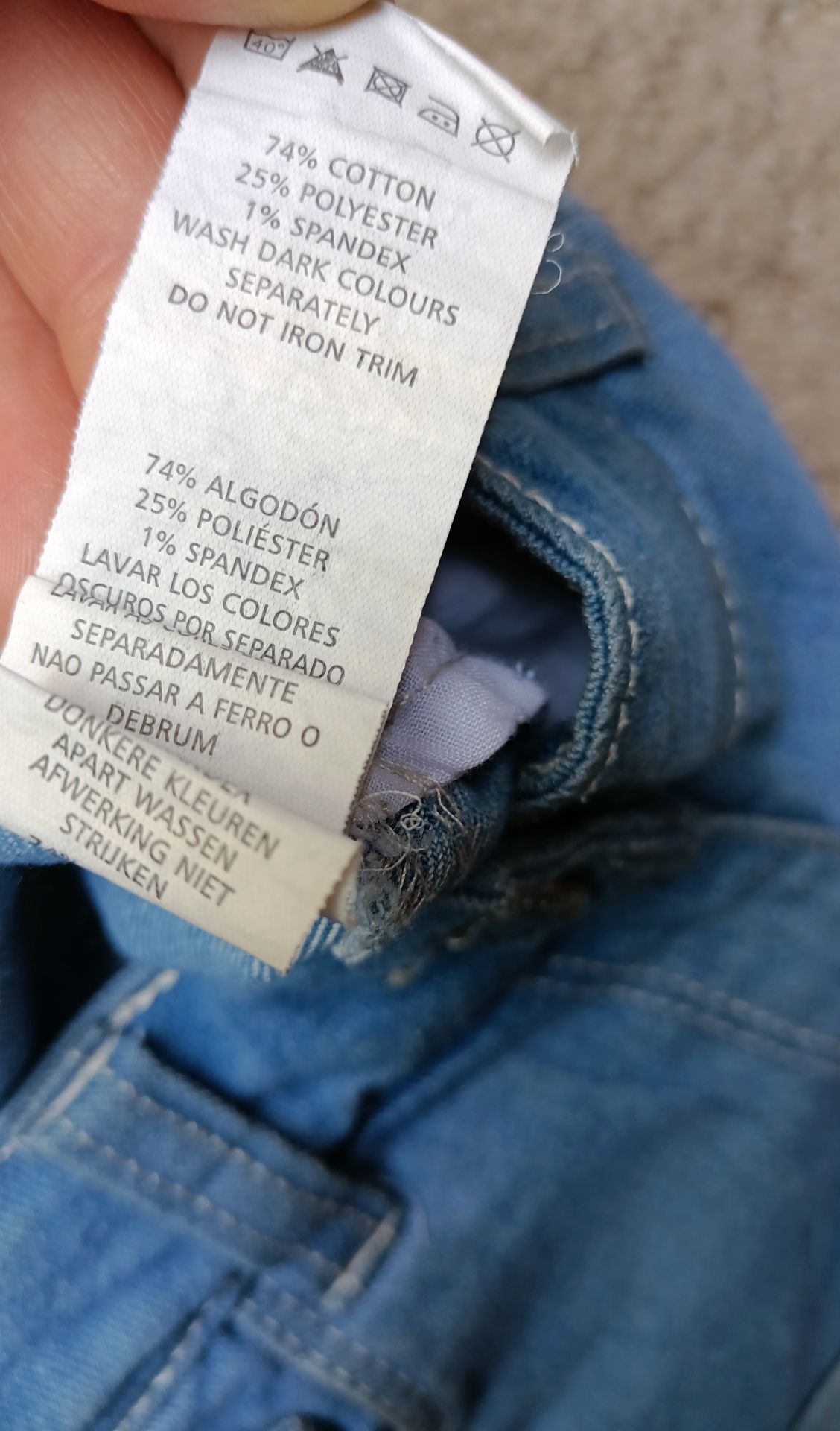 Niebieskie jeansowe spodenki Denim Co rozm 140