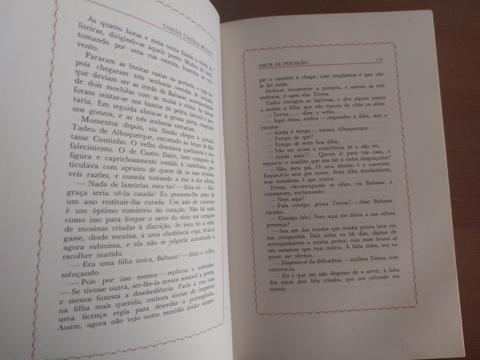 L " Amor de Perdição " - Camilo Castelo Branco . (Optimo Estado)