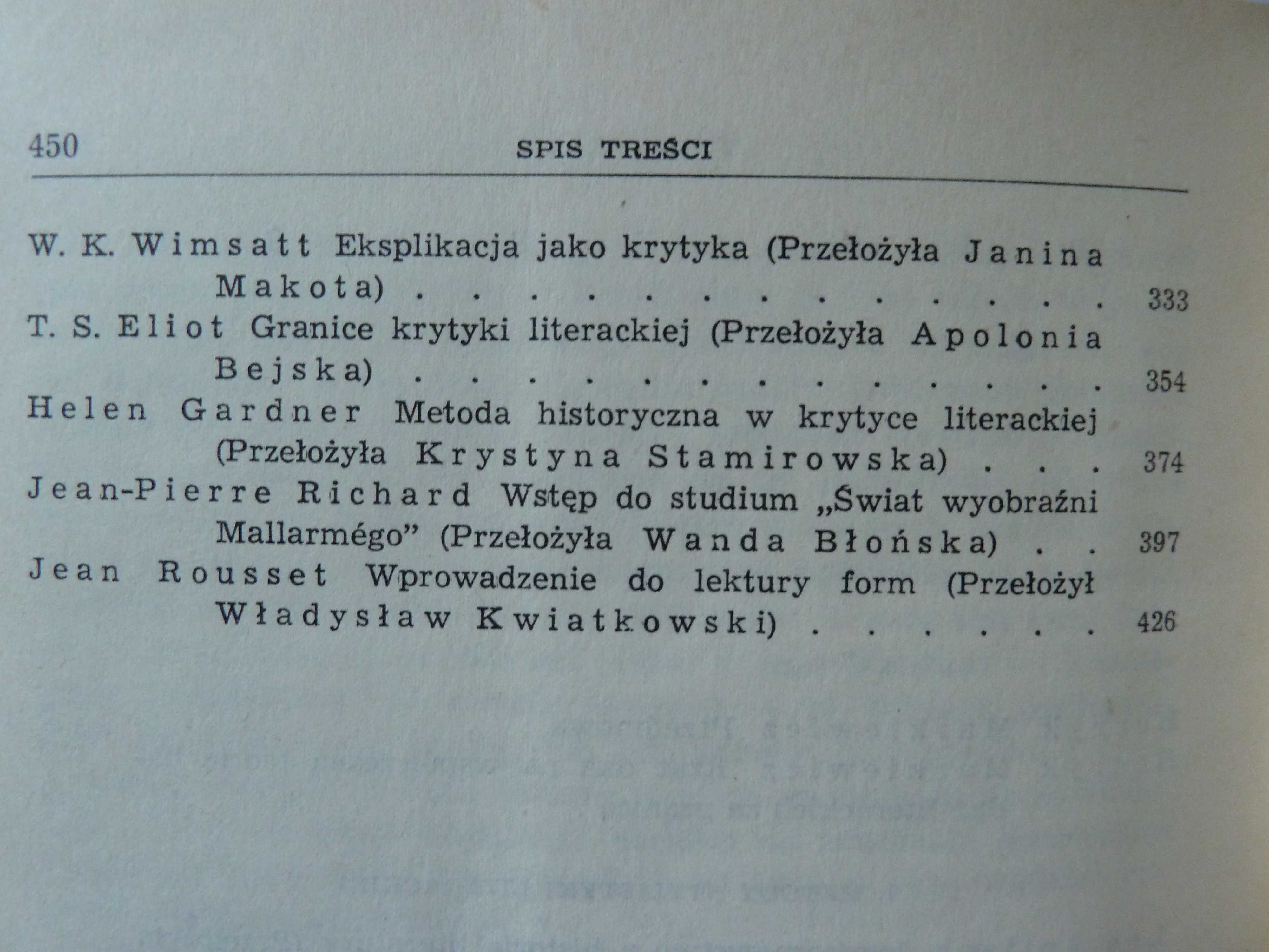 Współczesna  teoria badań literackich za granicą     Tom   I , III