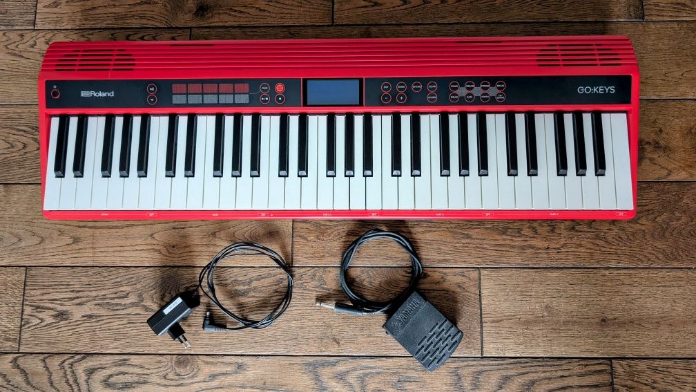Keyboard czerwony Roland Go:Keys 61 klawisze bluetooth dynamika looper