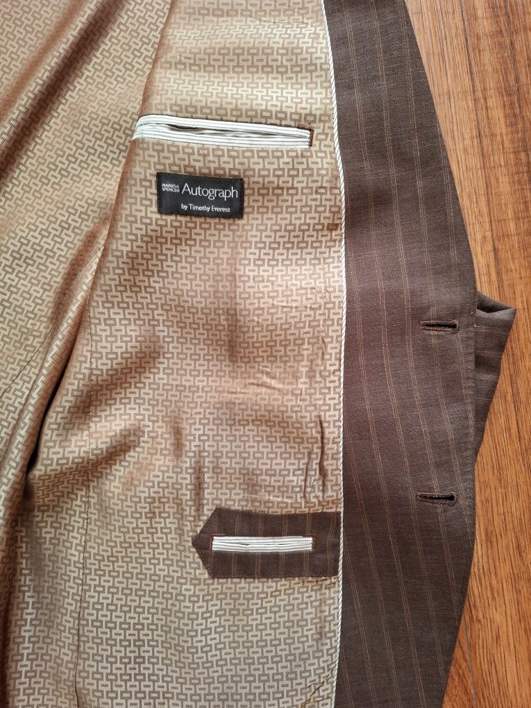 Marynarka brązowa Mark & Spencer r. XL / 112 / 56