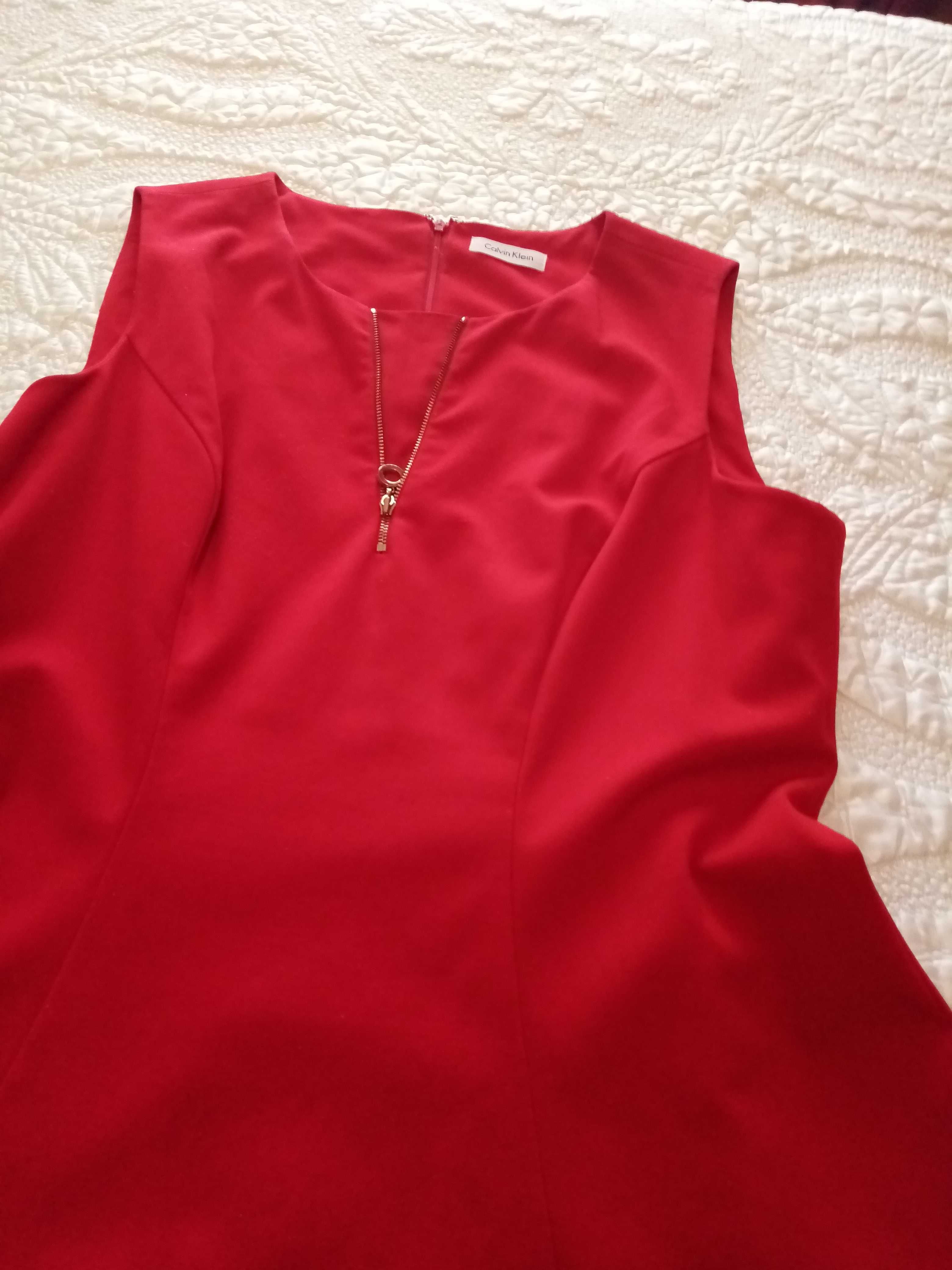 Vestido senhora Calvin Klein vermelho 42