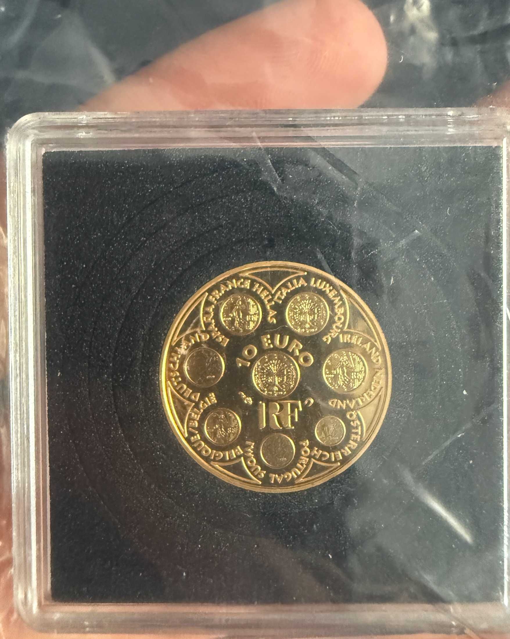 Moeda Ouro 8,45g 22KT - Europa 2002 França