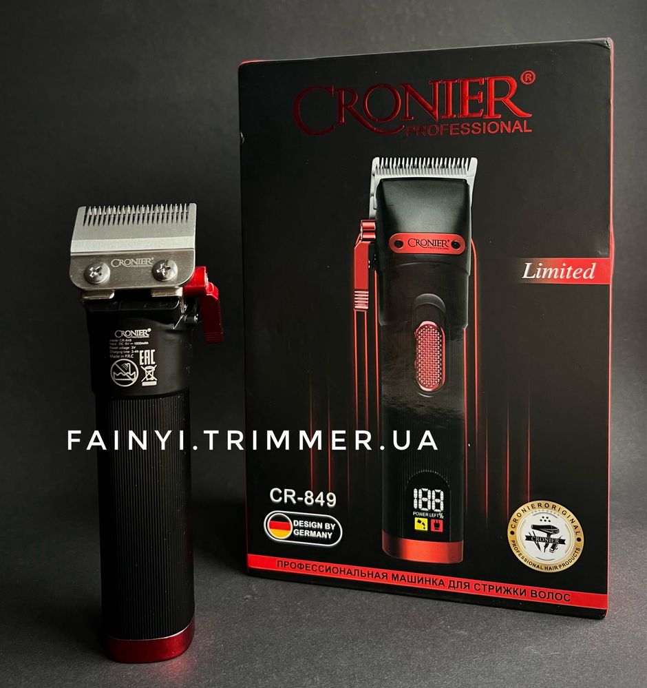 ‼️РОЗПРОДАЖ‼️Машинка для стрижки Cronier CR-849 бороди голови тример