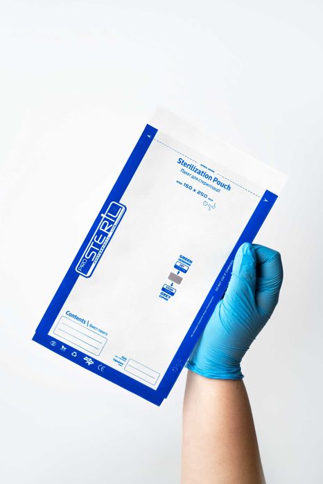 Крафт пакети 150х250мм ProSteril для стерилізації сух/авток 100шт проз