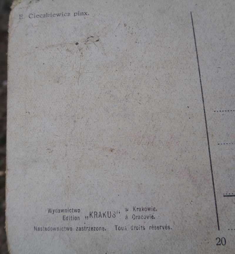 E. Cieczkiewicz wydawnictwo Krakus ciekawa z lat 20-tych XX wieku