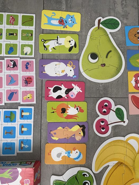 Ukladanki puzzle gry z rzepami  alfabet ciuchcia przedszkole zlobek