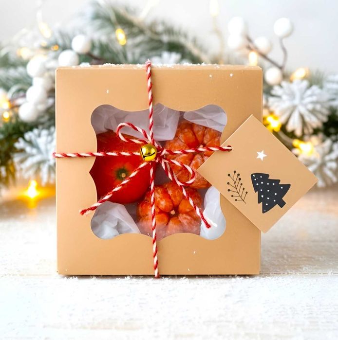 Набір воскових свічок мандаринки 3шт, бджолиний віск, опт/роздріб.