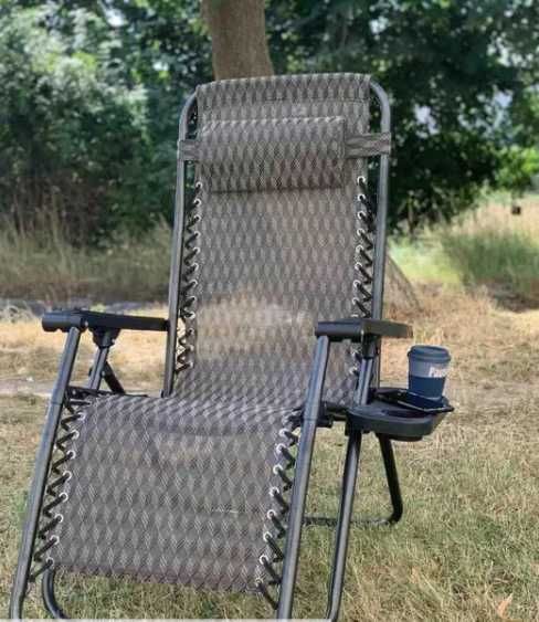 Садове крісло шезлонг розкладний туристичне крісло стілець для саду
