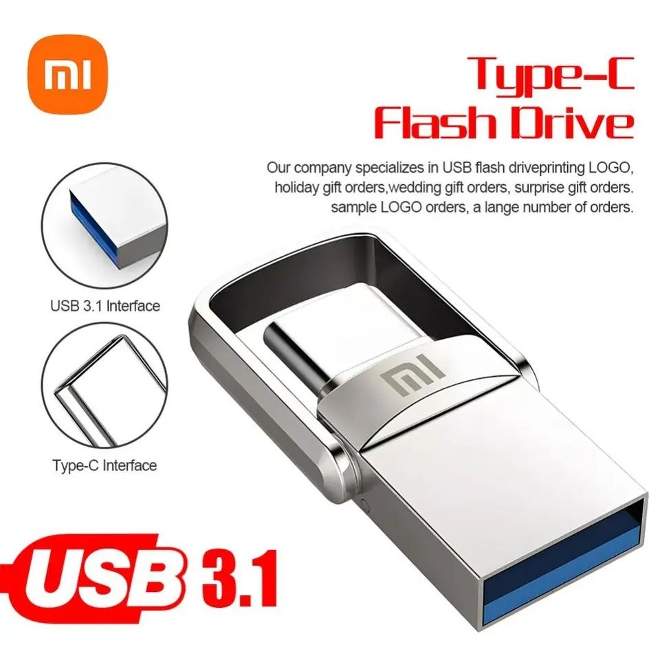 Type-c, USB 3,1 флешка 2Tb Xiaomi