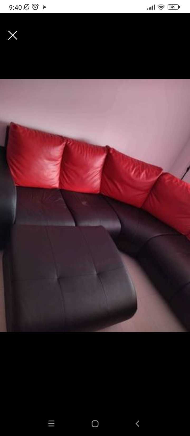 Sofá de Canto com Chaise Long