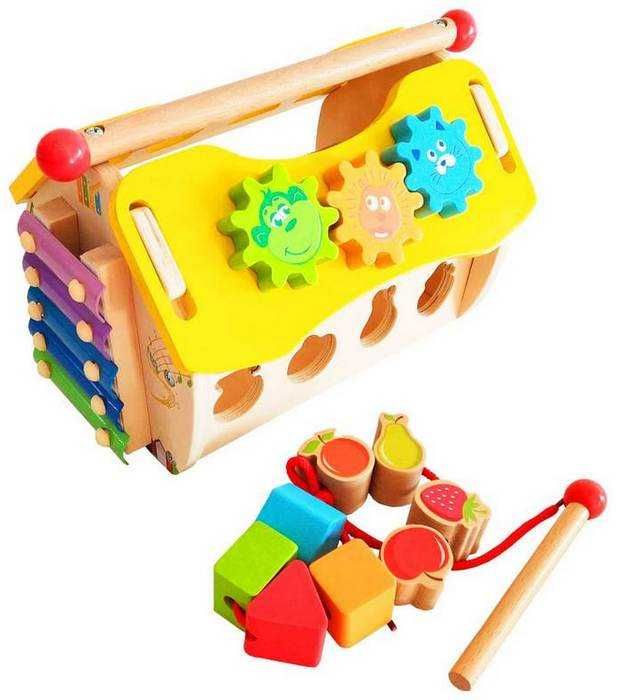 Drewniana zabawka Edukacyjna Domek Aktywizujący AC6622 Smily Play