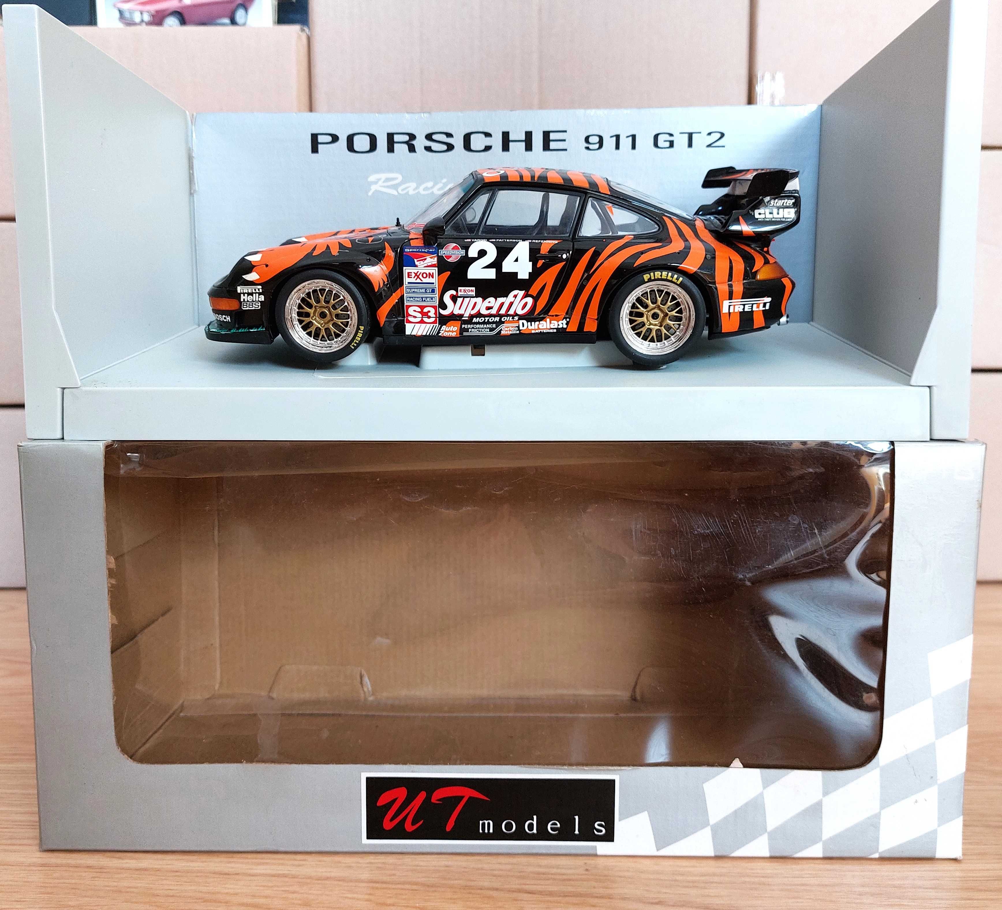 Miniatura UT Models 1/18 Porsche 911 993 GT2 #24 Sebring 1998