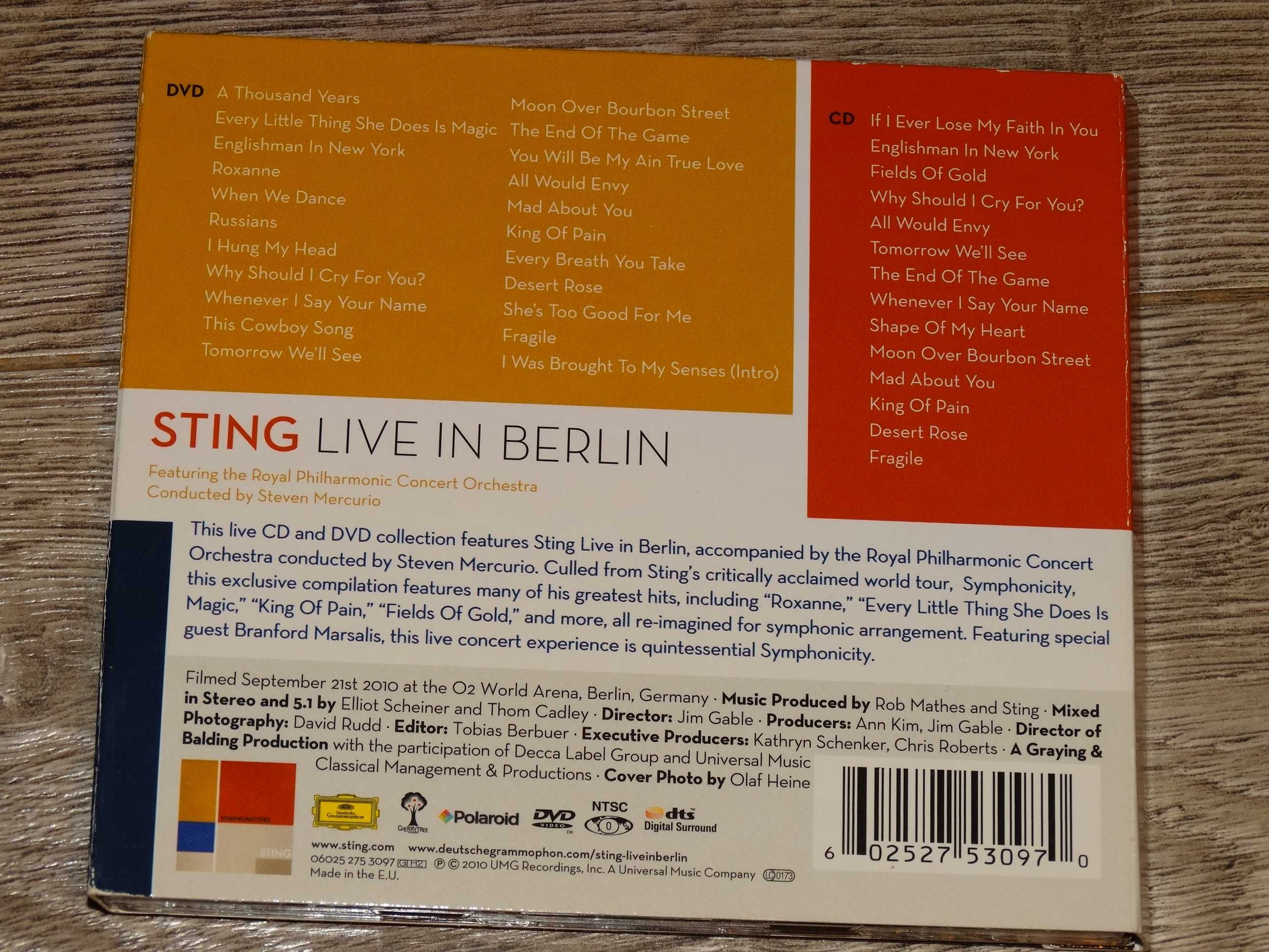 Sting Live in Berlin DVD+CD