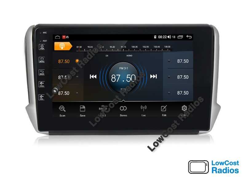 Auto Rádio GPS PEUGEOT 2008 / 208 | ANDROID • Multimédia BT USB WIFI