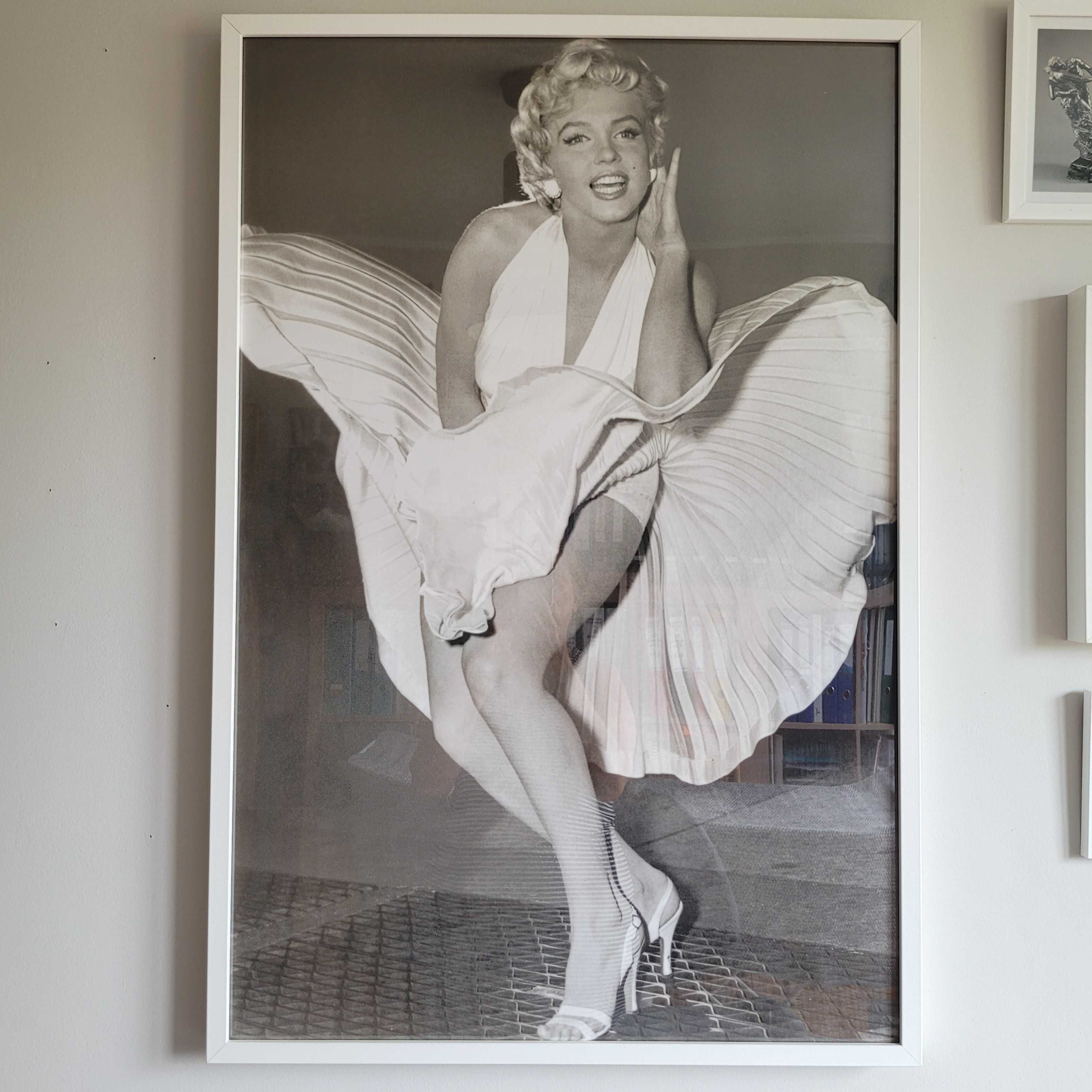 Sprzedam plakat Marilyn Monroe w białej ramie z Ikei