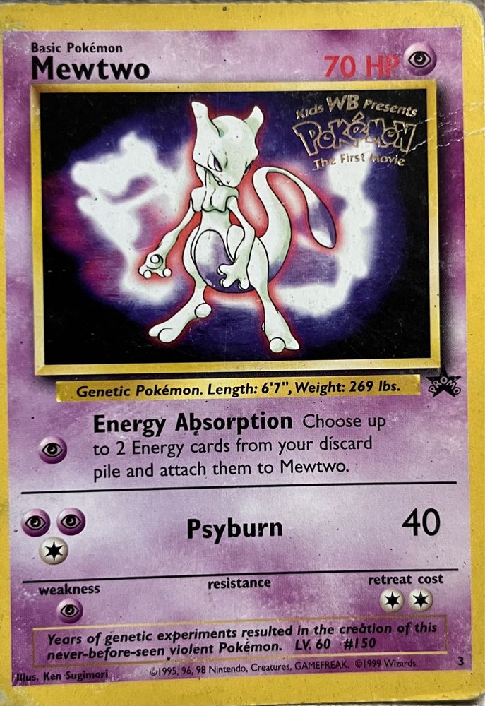 Cartas Pokémon Mewtwo etc..