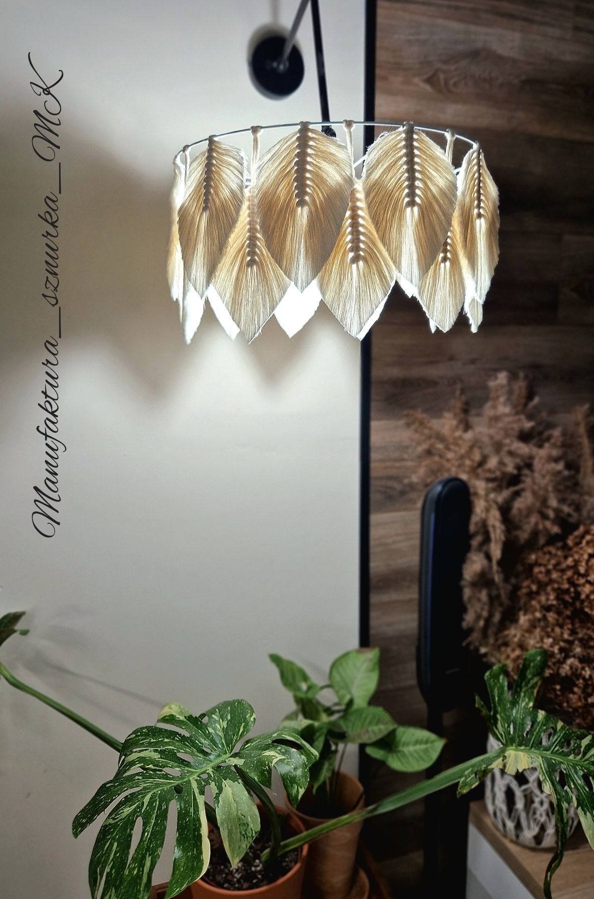 Abazur / lampa / handmade/ BOHO